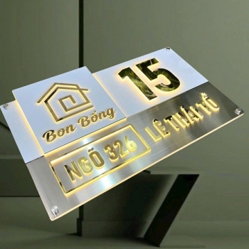 TOP NHỮNG MẪU BẢNG SỐ NHÀ ĐẸP, BẬC NHẤT SÀI GÒN