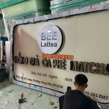 LÀM BẢNG HIỆU QUÁN TRÀ SỮA BỀN ĐẸP
