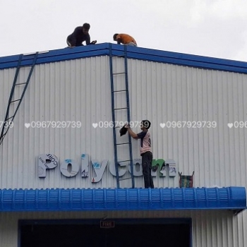 THI CÔNG LOGO CHỮ NỔI NHÀ XƯỞNG, NHÀ MÁY CHUYÊN NGHIỆP