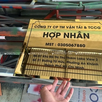 BẢNG HIỆU CÔNG TY INOX ĂN MÒN GIÁ RẺ, BỀN ĐẸP TẠI TPHCM