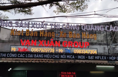 THIẾT KẾ BẢNG HIỆU QUẢNG CÁO CHO XƯỞNG SẢN XUẤT CHẤT LƯỢNG