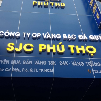 THIẾT KẾ BẢNG HIỆU TIỆM VÀNG ĐỘC LẠ